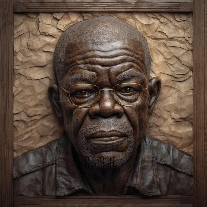 samuel jackson 1 stl model for CNC